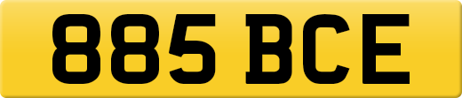 885 BCE private number plate